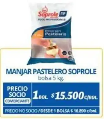 Alvi MANJAR PASTELERO SOPROLE 1bol x 5kg oferta