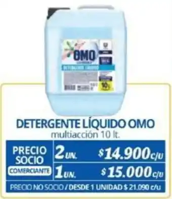 Alvi DETERGENTE LÍQUIDO OMO 2un x 10lt oferta