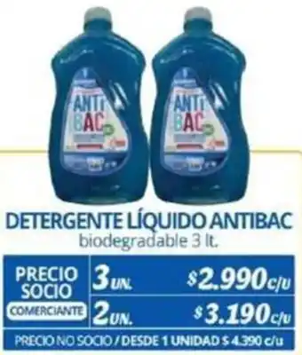 Alvi DETERGENTE LÍQUIDO ANTIBAC 3un x 3lt oferta