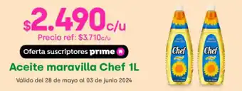 Jumbo Aceite maravilla Chef 1L oferta