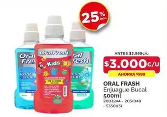 Oral fresh - enjuague bucal 500ml