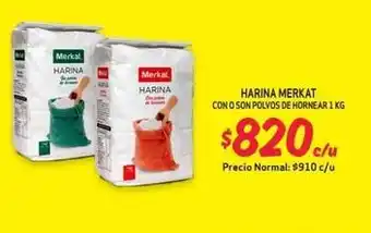 Merkat - harina con o son polvos de hornear 1 kg