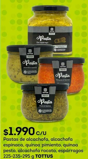 Tottus Pasta de alcachofas tottus oferta