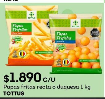 Tottus Papas fritas congeladas tottus oferta