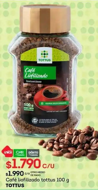 Tottus Café soluble tottus oferta