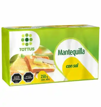 Tottus Mantequilla pan 250g oferta