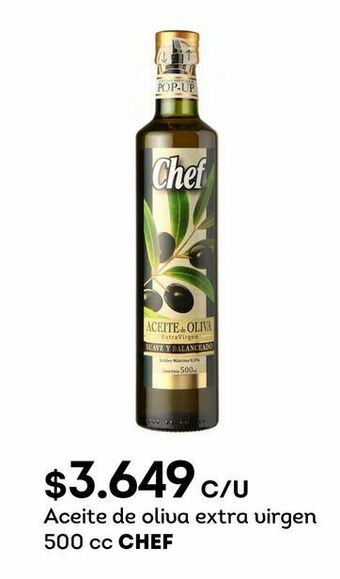 Tottus Aceite de oliva virgen extra chef oferta