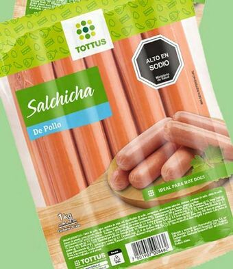 Tottus Salchichas de pollo tottus oferta