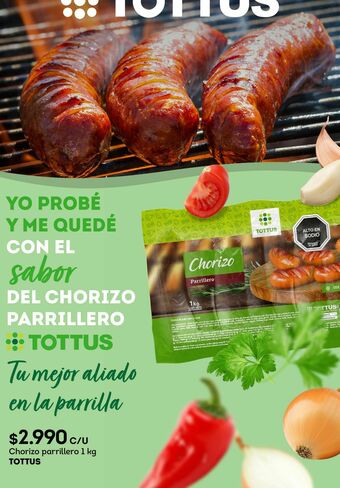 Tottus Chorizo parrillero tottus oferta