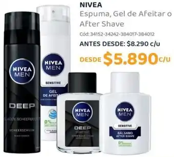 Cruz Verde NIVEA Espuma, Gel de Afeitar o After Shave oferta