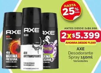 AXE Desodorante Spray 2x150ml