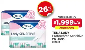 Preunic TENA LADY Protectores Sensitive 20 Unds oferta