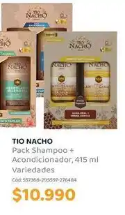 Cruz Verde Tío nacho - pack shampoo + acondicionador, variedades oferta