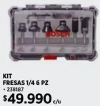 Construmart BOSCH KIT FRESAS 1/4 6 PZ oferta