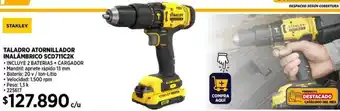 Construmart STANLEY TALADRO ATORNILLADOR INALÁMBRICO SCD711C2K oferta