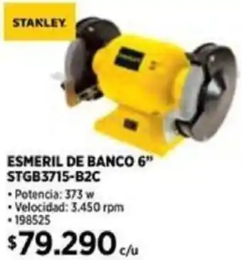 Construmart STANLEY ESMERIL DE BANCO 6” STGB3715-B2C oferta