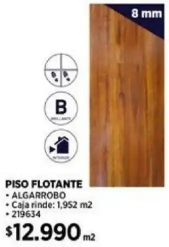 Construmart PISO FLOTANTE 8MM oferta