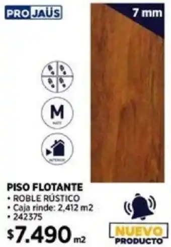 Construmart PRO JAUS PISO FLOTANTE 7mm oferta