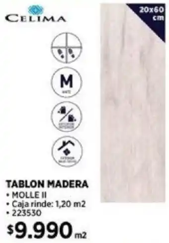 Construmart Celima TABLON MADERA oferta