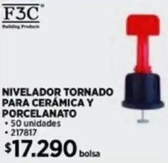 Construmart F3C NIVELADOR TORNADO PARA CERÁMICA Y PORCELANATO oferta