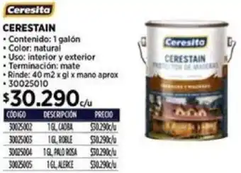 Construmart Ceresita CERESTAIN 1 galón oferta