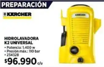 Construmart KARCHER HIDROLAVADORA K2 UNIVERSAL oferta