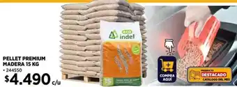 Construmart PELLET PREMIUM MADERA 15KG oferta
