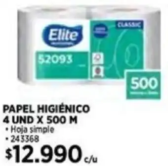 Construmart PAPEL HIGIÉNICO 4 UND X 500M oferta