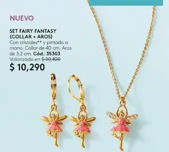 Ésika Set fairy fantasy (collar + aros) oferta