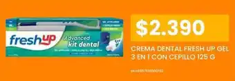 Cugat CREMA DENTAL FRESH UP GEL 3 EN 1 CON CEPILLO 125 G oferta
