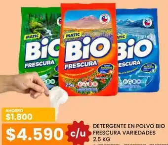 Cugat DETERGENTE EN POLVO BIO FRESCURA VARIEDADES 2,5kg oferta
