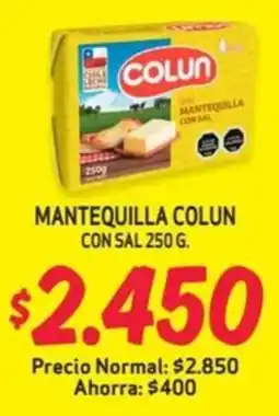 Mayorista 10 MANTEQUILLA COLUN CON SAL 250G oferta