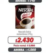 Mayorista 10 Nescafé - dolca instantaneo oferta