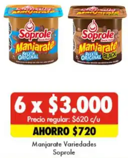 Super Bodega a Cuenta Manjarate Variedades Soprole oferta