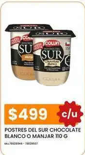 Cugat Colux - postres del sur chocolate blanco o manjar oferta