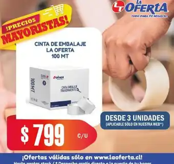 La Oferta La oferta - cinta de embalaje oferta