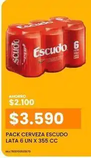Cugat Escudo - pack cerveza lata oferta