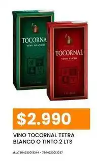 Cugat Tocornal tetra - vino blanco o tinto oferta