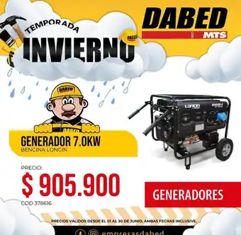 Dabed Mts - generador oferta