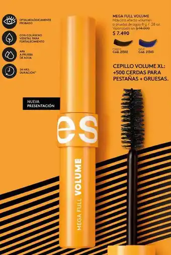 Ésika Mega - cepillo volume xl+590 cerdas para pestanas + gruesas oferta