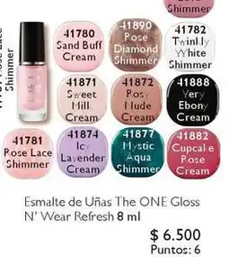 Oriflame Esmalte de unas the one gloss n' wear refresh 8 ml oferta