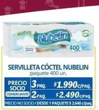 Alvi Nubelin - servilleta coctel oferta