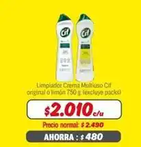 Mayorista 10 Cif - limpiador crema multiuso original o limon oferta