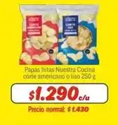 Mayorista 10 Papas fritas nuestra corte americano o liso oferta