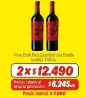 Mayorista 10 Casillero del diablo - vino dark red oferta