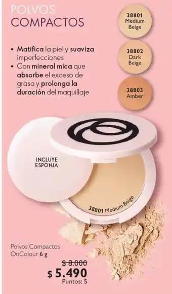 Oriflame Polvos Compactos OnColour 6g oferta