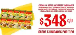 CREMAS Y SOPAS NATUREZZA VARIEDADES