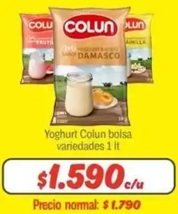 Mayorista 10 Yoghurt Colun bolsa variedades 1It oferta