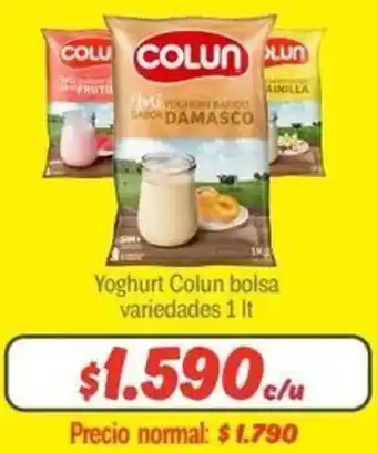 Mayorista 10 Yoghurt Colun bolsa variedades 1It oferta