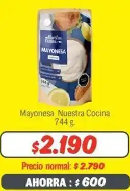 Mayorista 10 Mayonesa Nuestra Cocina 744g oferta